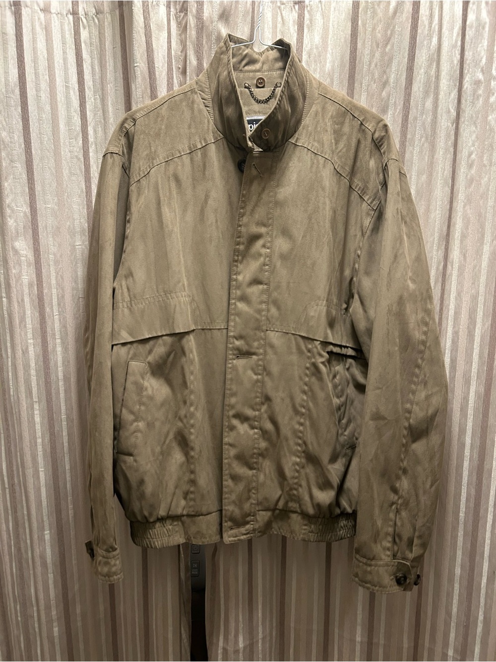 Men's Tan Utility Jacket, Size XL TALLS